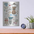 'Coffee Chart I v2' by Courtney Prahl – Metal Wall Art, 12x16 room view
