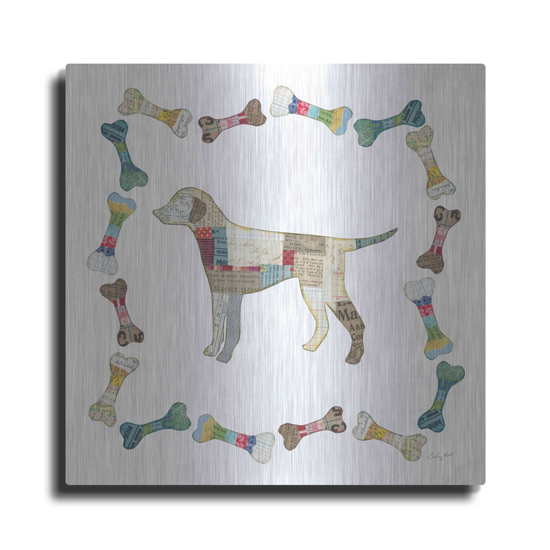 'Good Dog II Sq with Border' by Courtney Prahl – Metal Wall Art