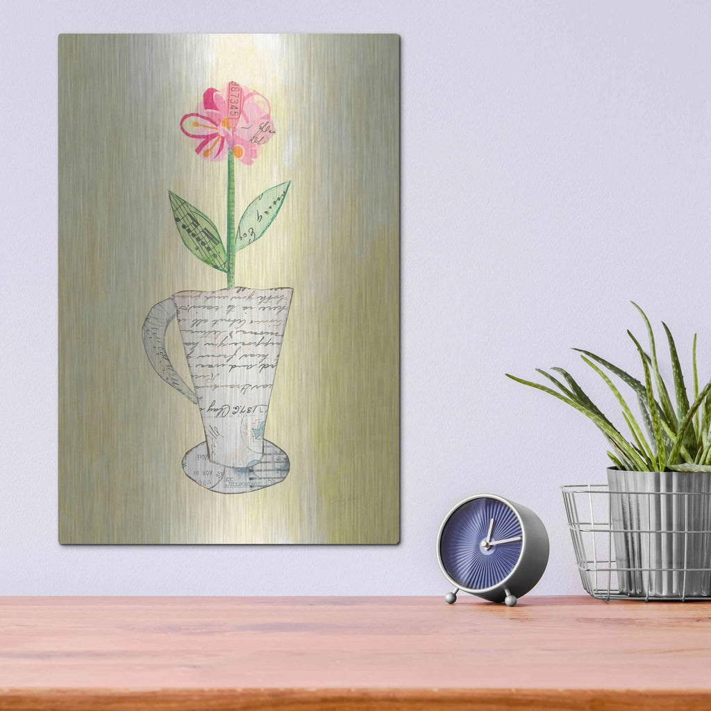 'Teacup Floral II' by Courtney Prahl – Metal Wall Art, 12x16 room view