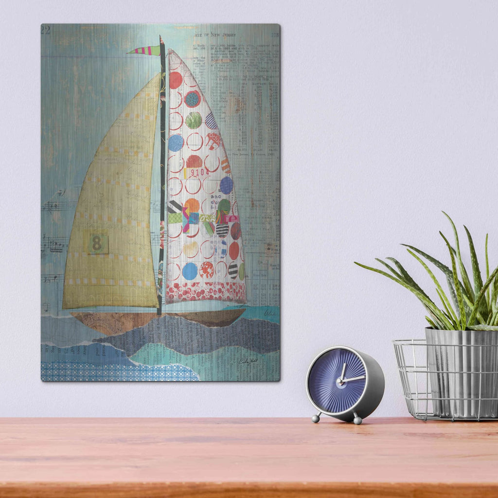 'At the Regatta I Sail' by Courtney Prahl – Metal Wall Art, 12x16 room view