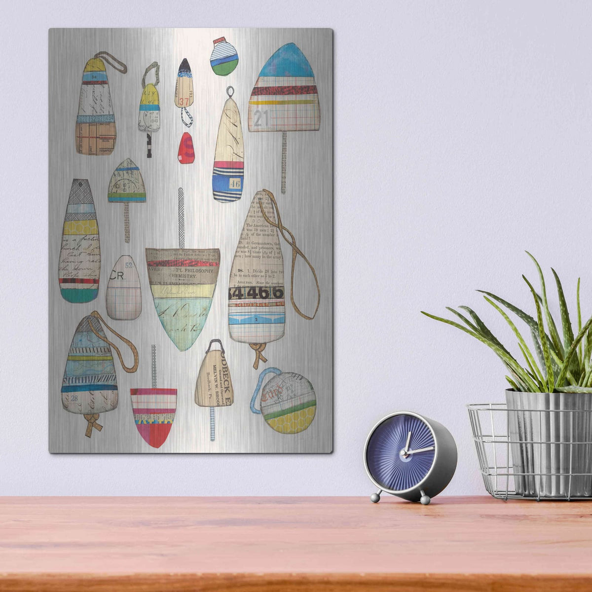 'Lobster Buoys' by Courtney Prahl – Metal Wall Art, 12x16 room view