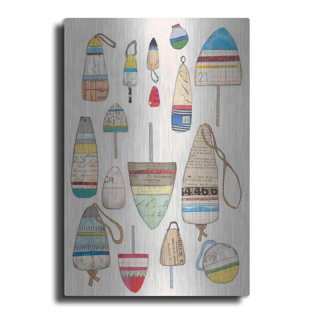 'Lobster Buoys' by Courtney Prahl – Metal Wall Art