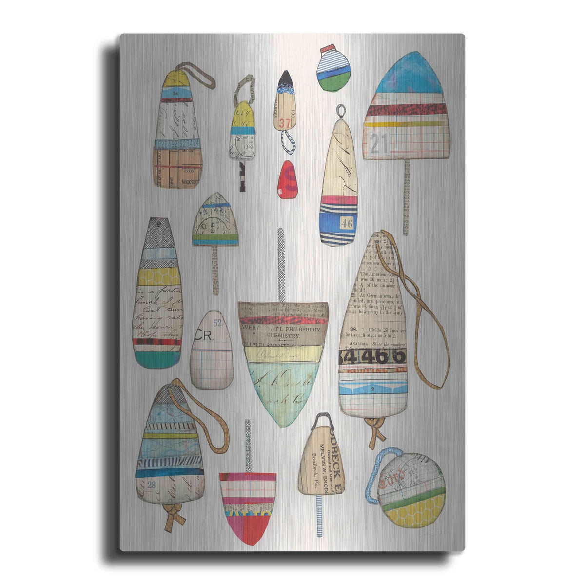 'Lobster Buoys' by Courtney Prahl – Metal Wall Art