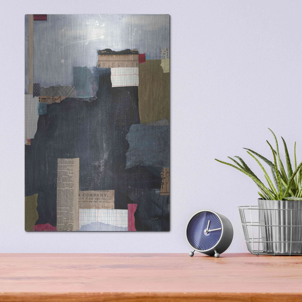 'Block Abstract II v2' by Courtney Prahl – Metal Wall Art, 12x16 room view