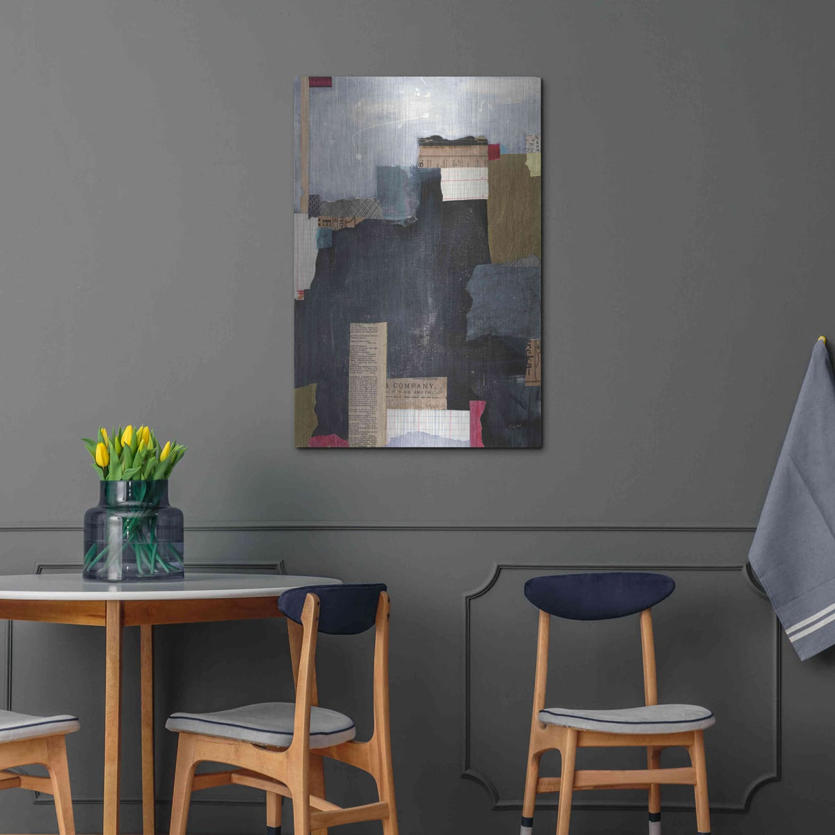 'Block Abstract II v2' by Courtney Prahl – Metal Wall Art, 24x36 room view