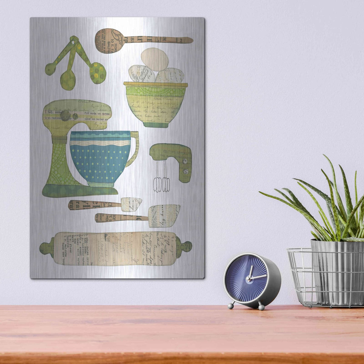 'Cool Kitchen I' by Courtney Prahl – Metal Wall Art, 12x16 room view