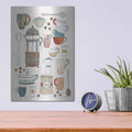 'Coffee Chart II v2 Gingham' by Courtney Prahl – Metal Wall Art, 12x16 room view