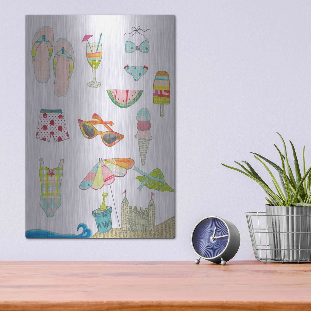 'At the Beach I' by Courtney Prahl – Metal Wall Art, 12x16 room view