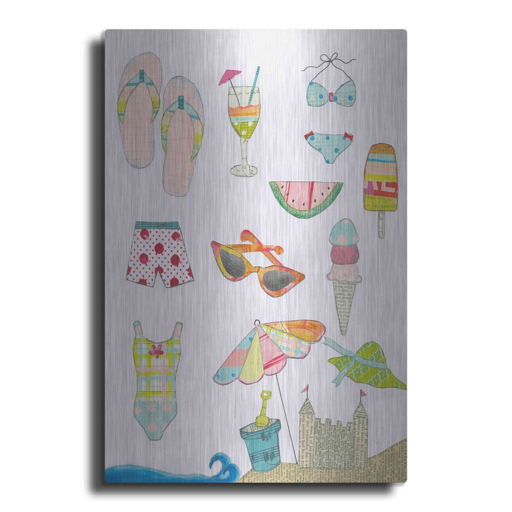 'At the Beach I' by Courtney Prahl – Metal Wall Art