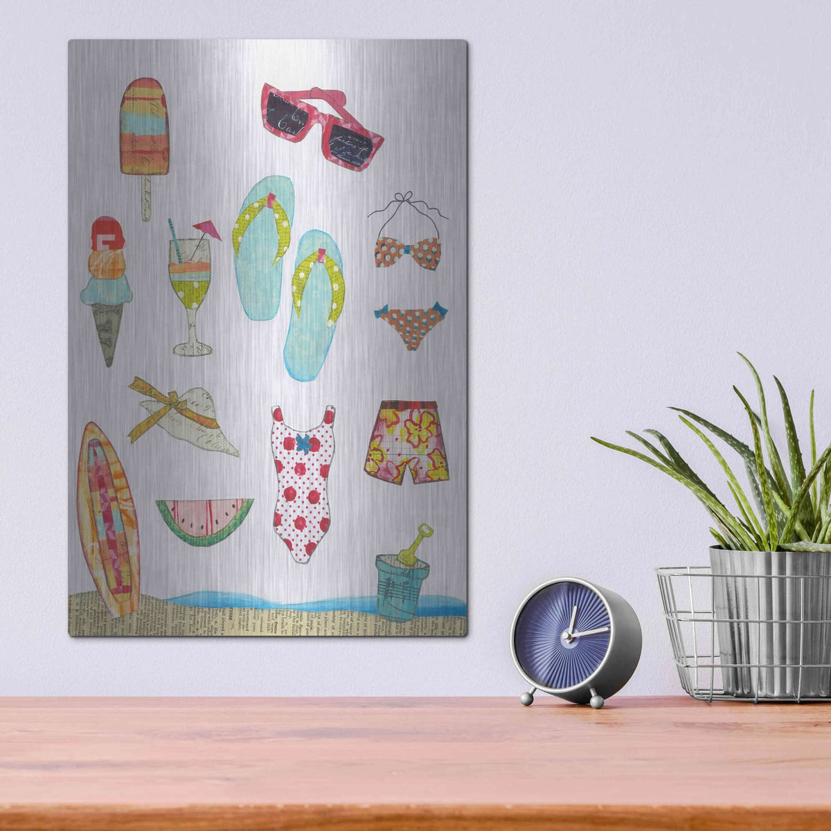 'At the Beach II' by Courtney Prahl – Metal Wall Art, 12x16 room view