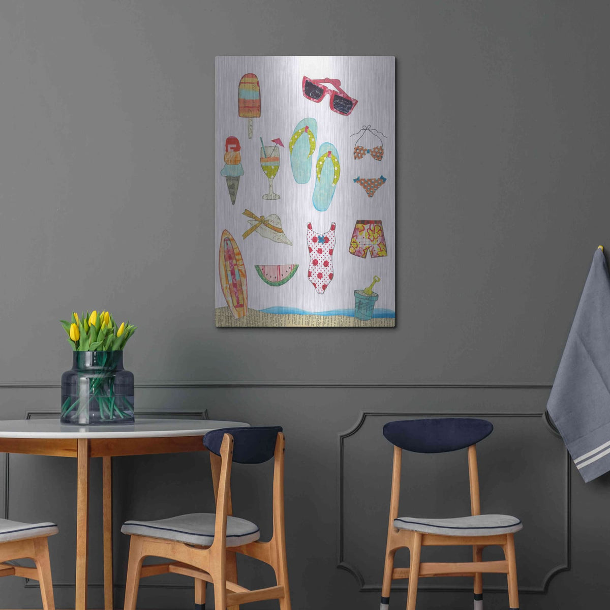 'At the Beach II' by Courtney Prahl – Metal Wall Art, 24x36 room view