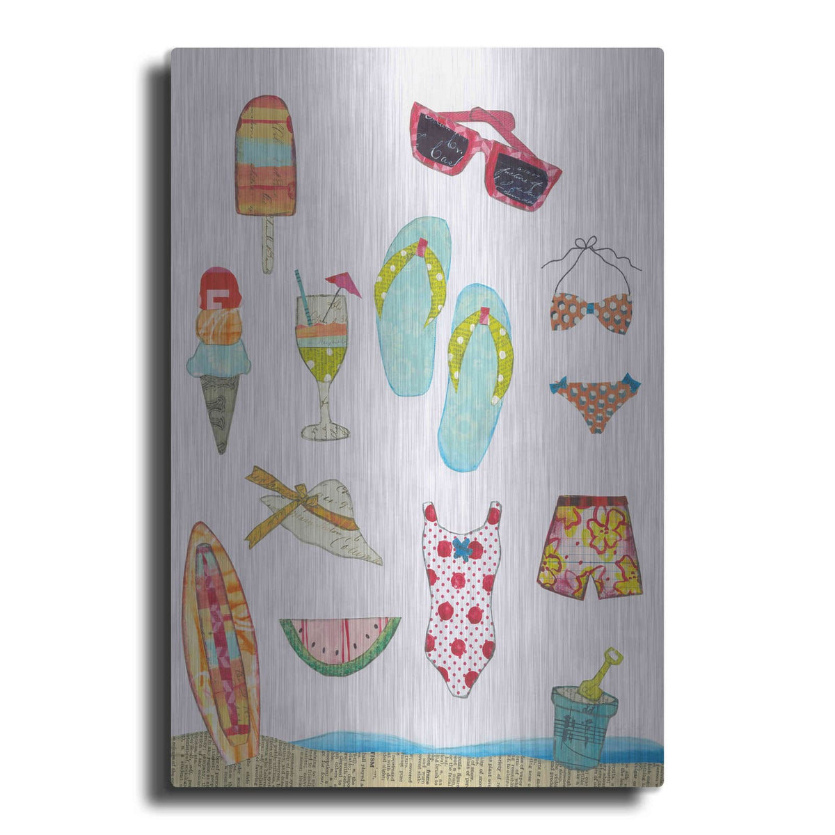 'At the Beach II' by Courtney Prahl – Metal Wall Art
