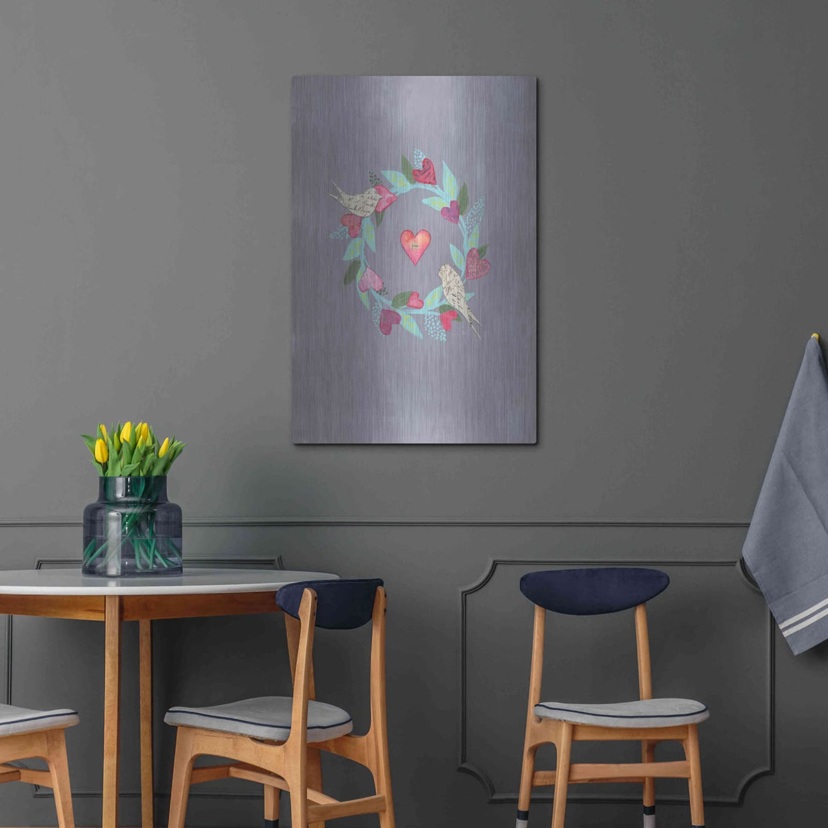 'Love Circle' by Courtney Prahl – Metal Wall Art, 24x36 room view