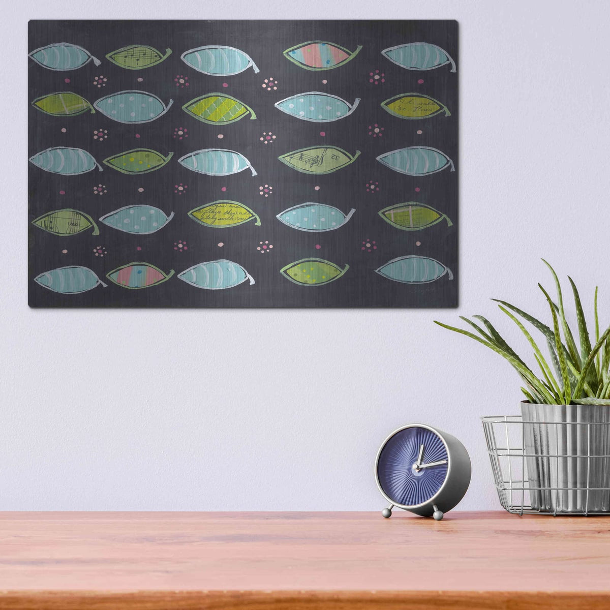 'Looks Like Fish' by Courtney Prahl – Metal Wall Art, 16x12 room view