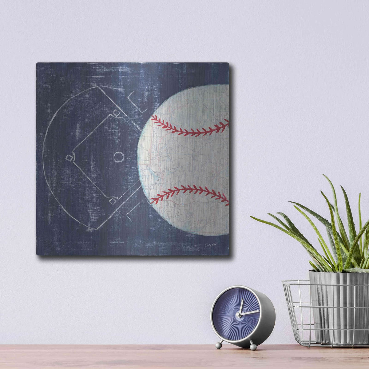 'On the Field III' by Courtney Prahl – Metal Wall Art, 12x12 room view
