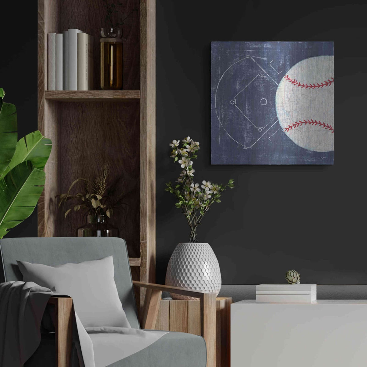 'On the Field III' by Courtney Prahl – Metal Wall Art, 24x24 room view