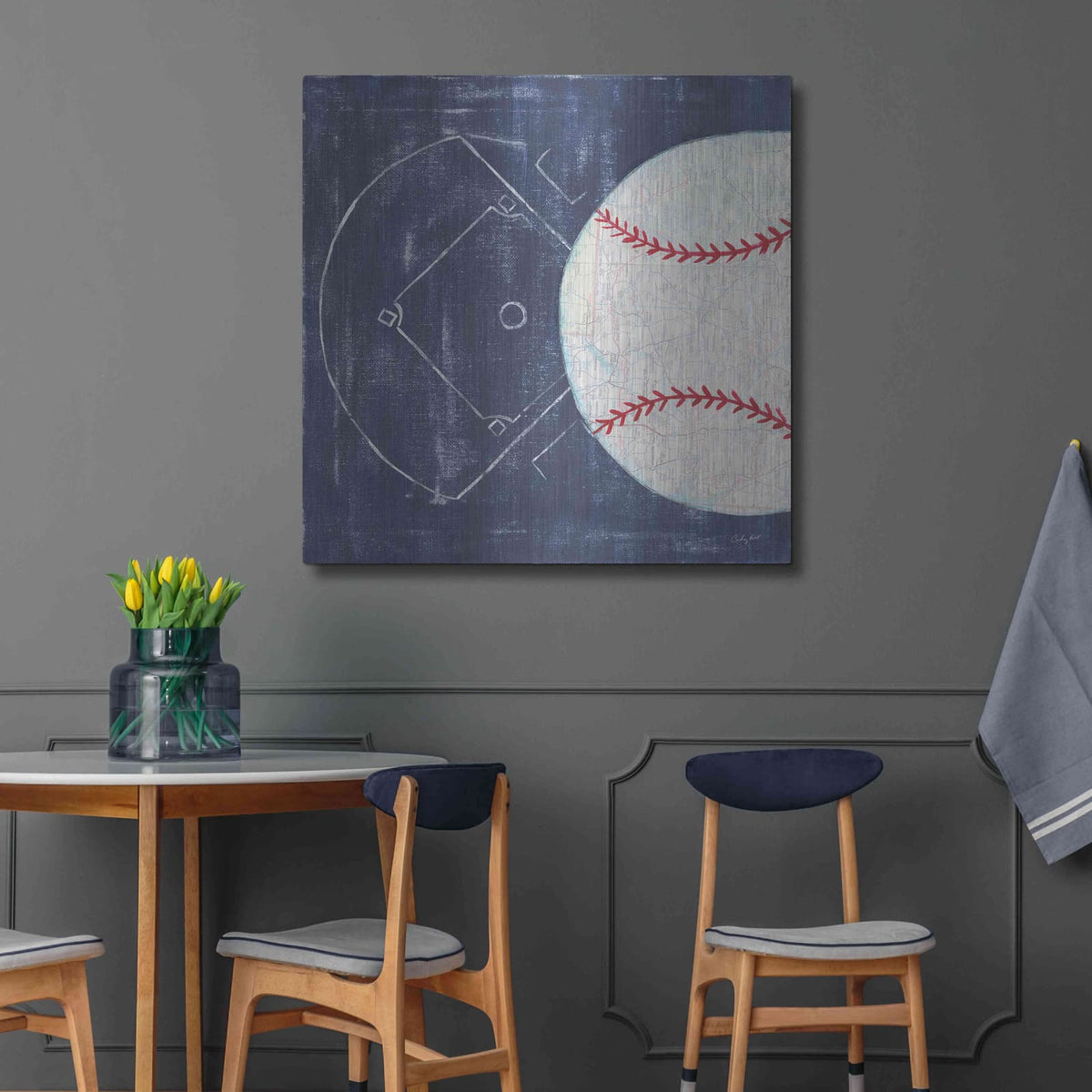 'On the Field III' by Courtney Prahl – Metal Wall Art, 36x36 room view
