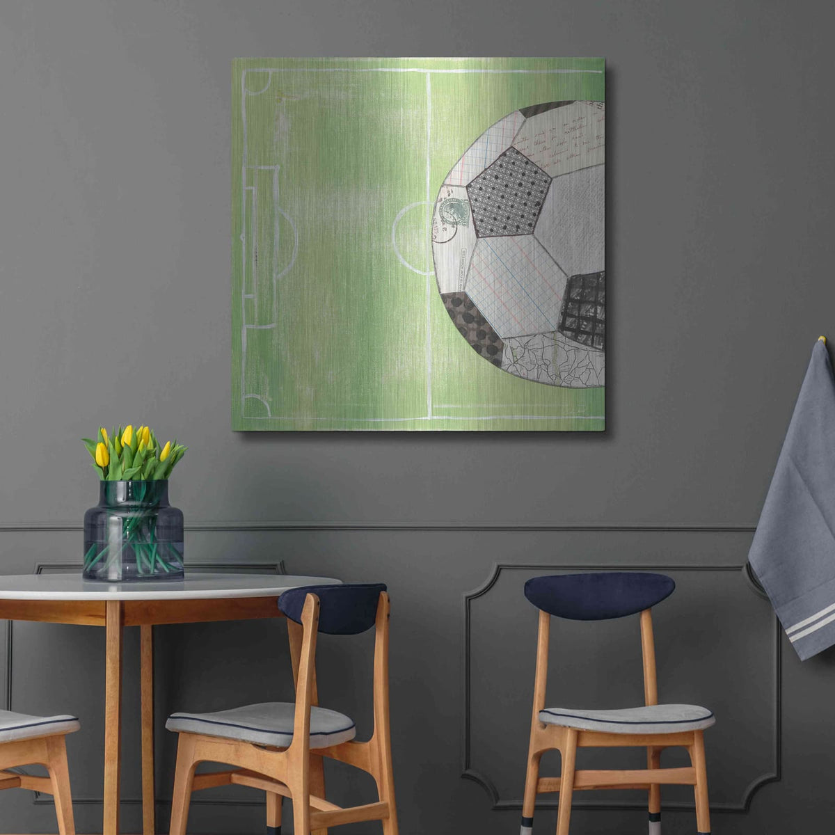 'On the Field IV' by Courtney Prahl – Metal Wall Art, 36x36 room view