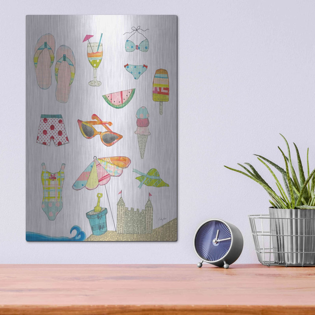 'At the Beach I v2' by Courtney Prahl – Metal Wall Art, 12x16 room view