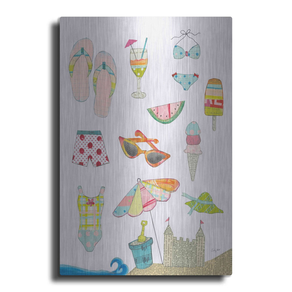 'At the Beach I v2' by Courtney Prahl – Metal Wall Art