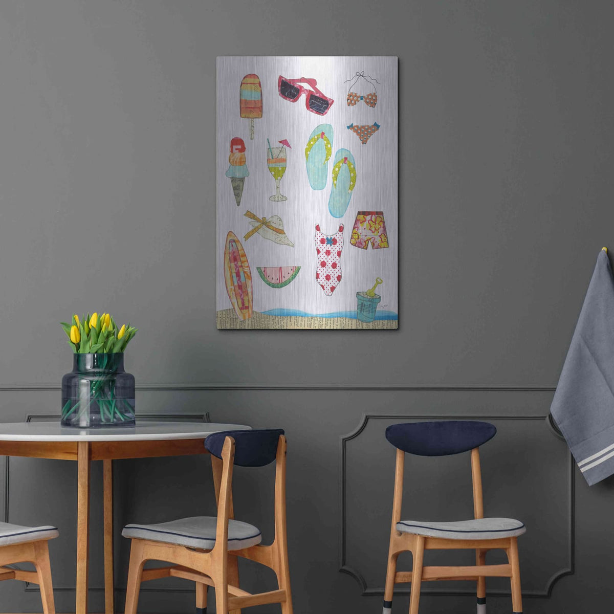 'At the Beach II v2' by Courtney Prahl – Metal Wall Art, 24x36 room view