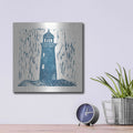 'Nautical Collage on White I' by Courtney Prahl – Metal Wall Art, 12x12 room view
