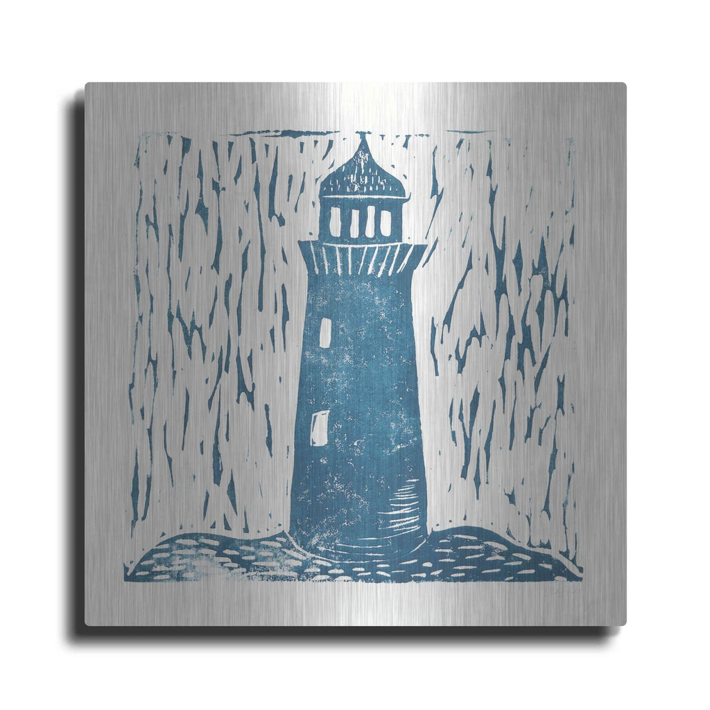 'Nautical Collage on White I' by Courtney Prahl – Metal Wall Art
