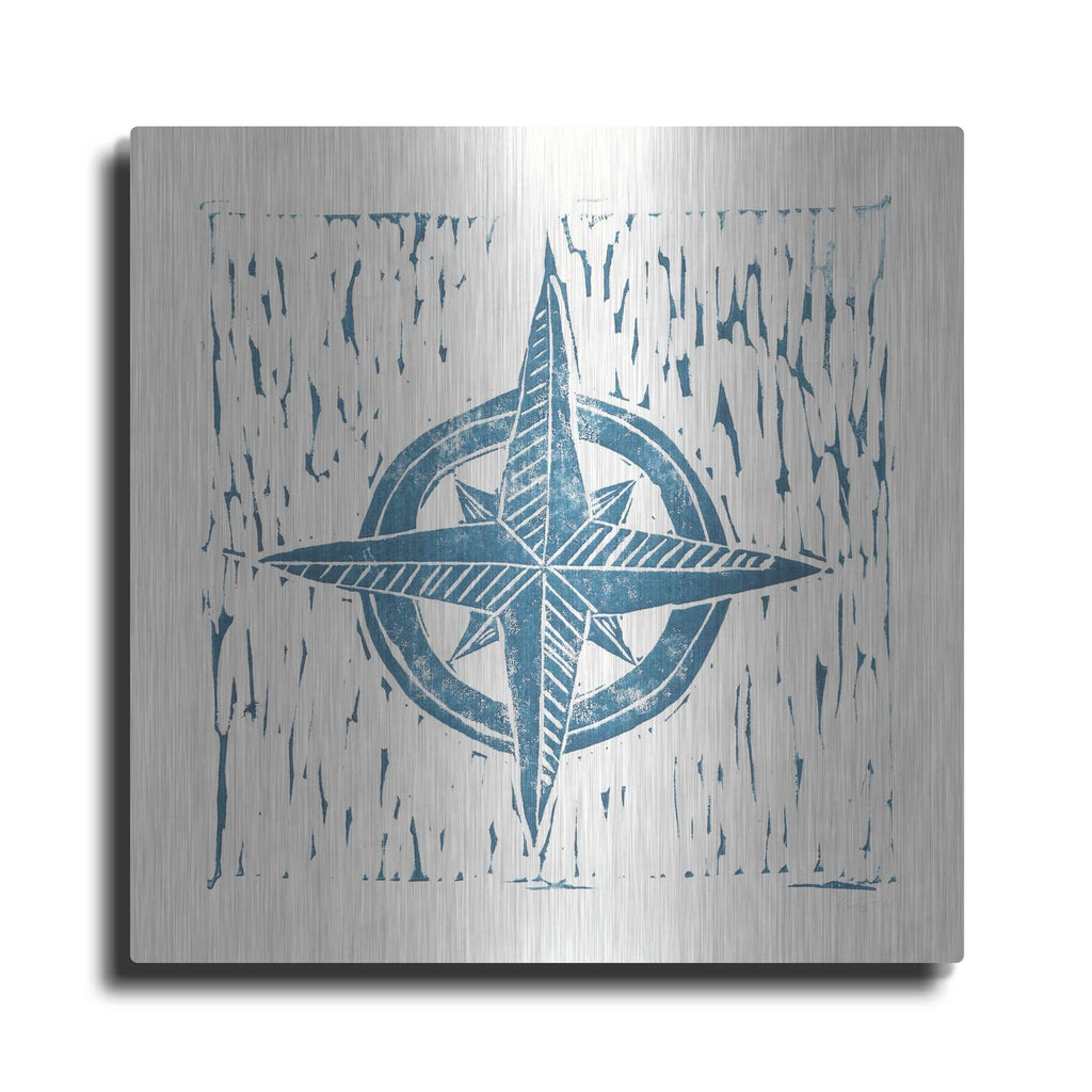 'Nautical Collage on White II' by Courtney Prahl – Metal Wall Art