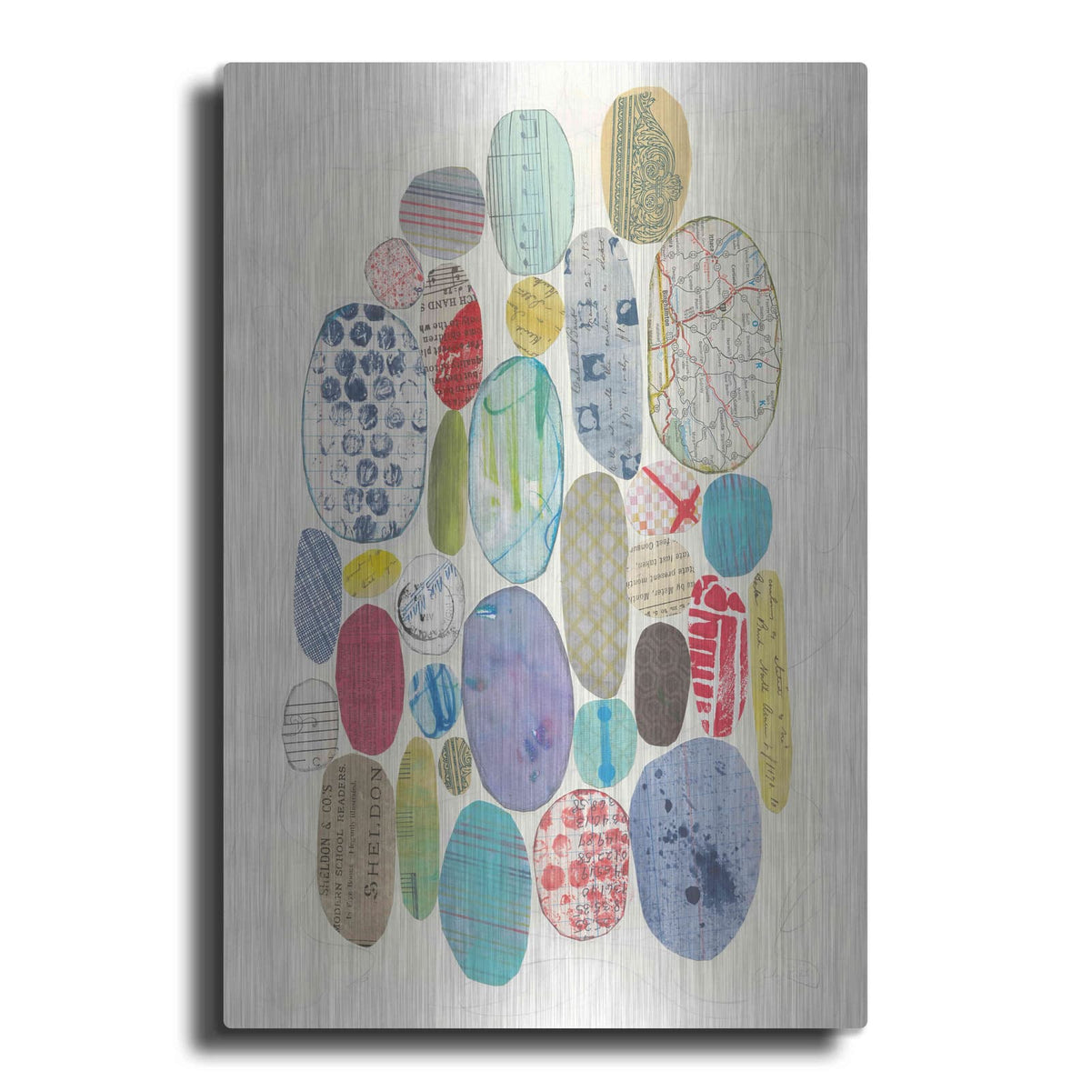 'Geometric Collage I' by Courtney Prahl – Metal Wall Art