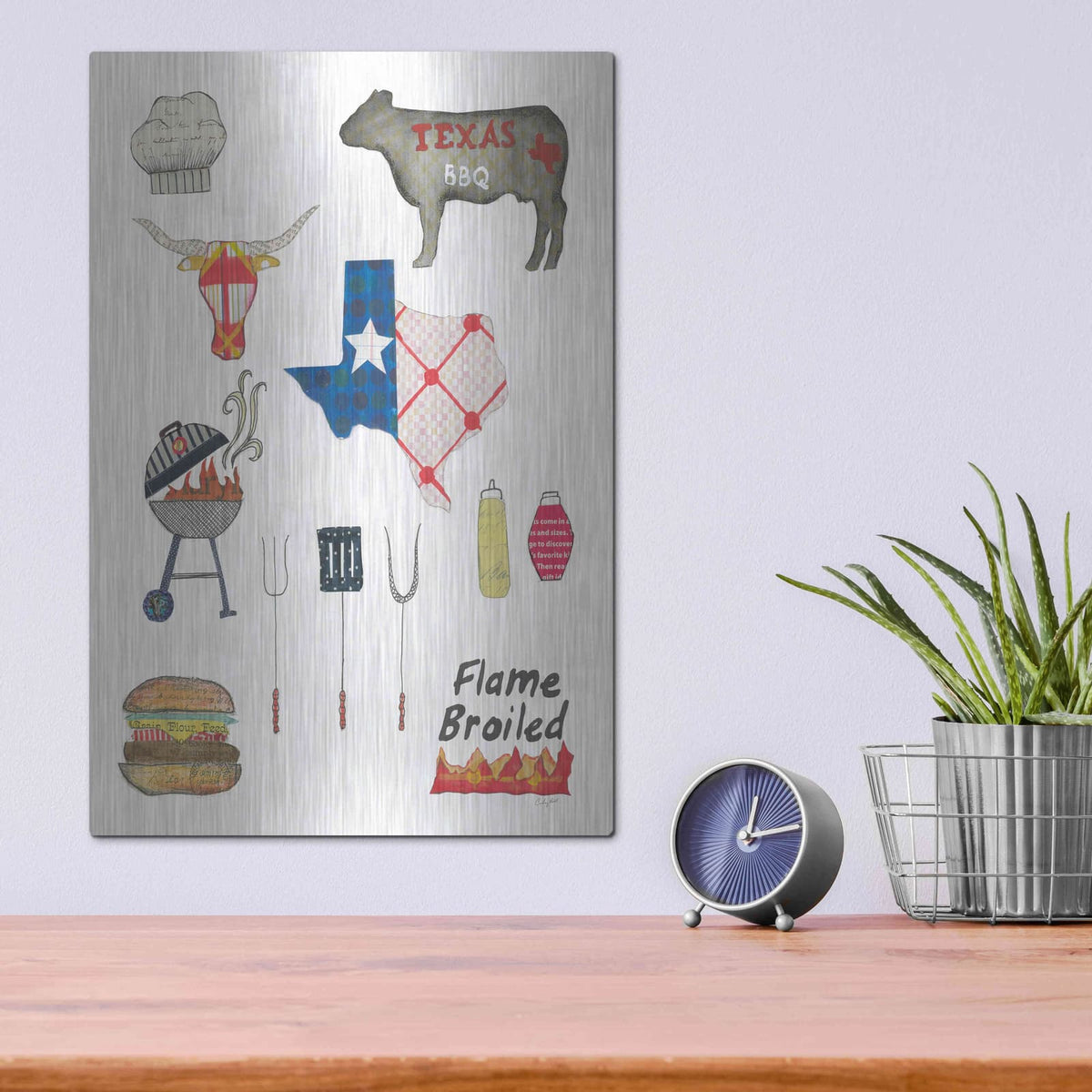 'Summer Grilling II' by Courtney Prahl – Metal Wall Art, 12x16 room view