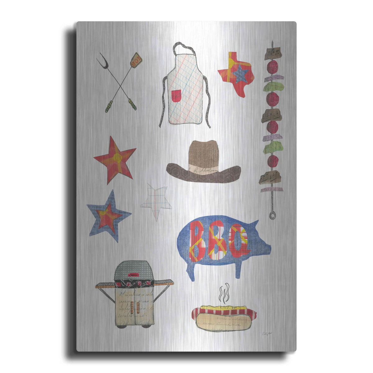 'Summer Grilling III' by Courtney Prahl – Metal Wall Art