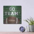 'On the Field I Go Team' by Courtney Prahl – Metal Wall Art, 12x12 room view