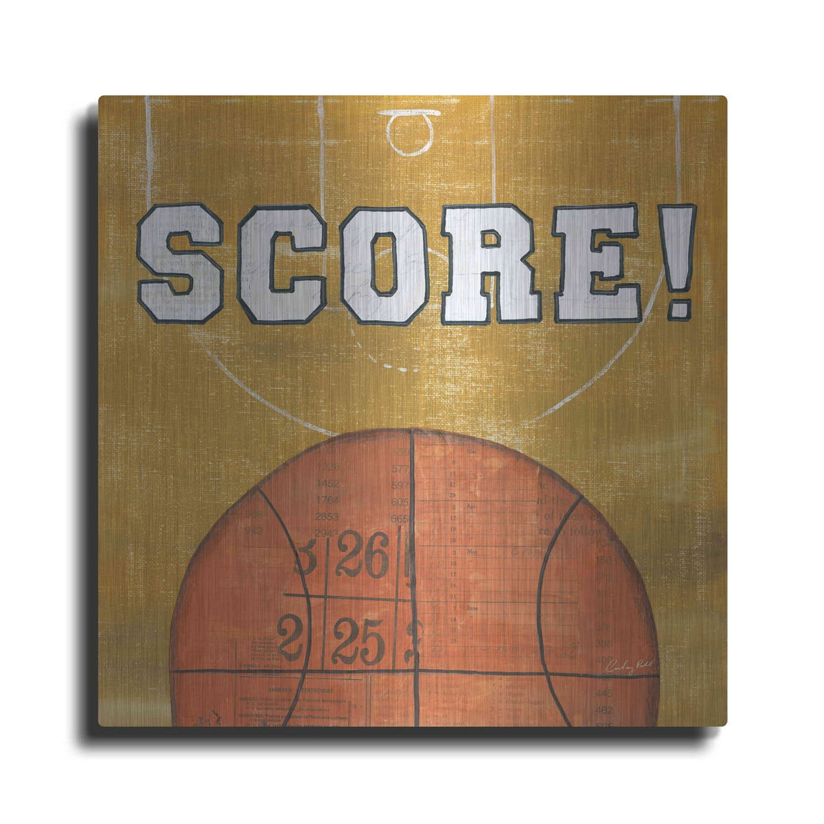 'On the Field II Score' by Courtney Prahl – Metal Wall Art