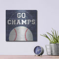 'On the Field III Go Champs' by Courtney Prahl – Metal Wall Art, 12x12 room view