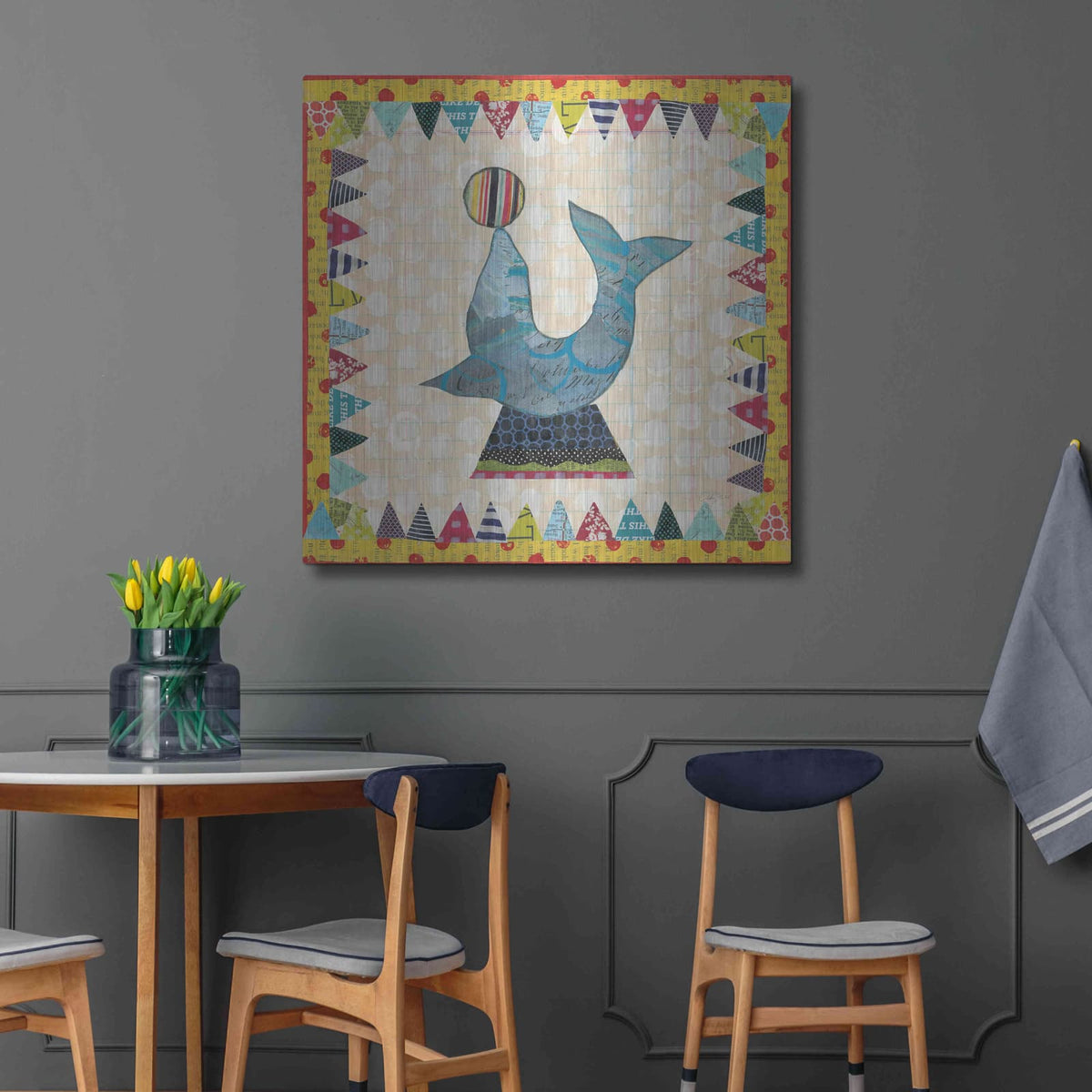 'Circus Fun III' by Courtney Prahl – Metal Wall Art, 36x36 room view