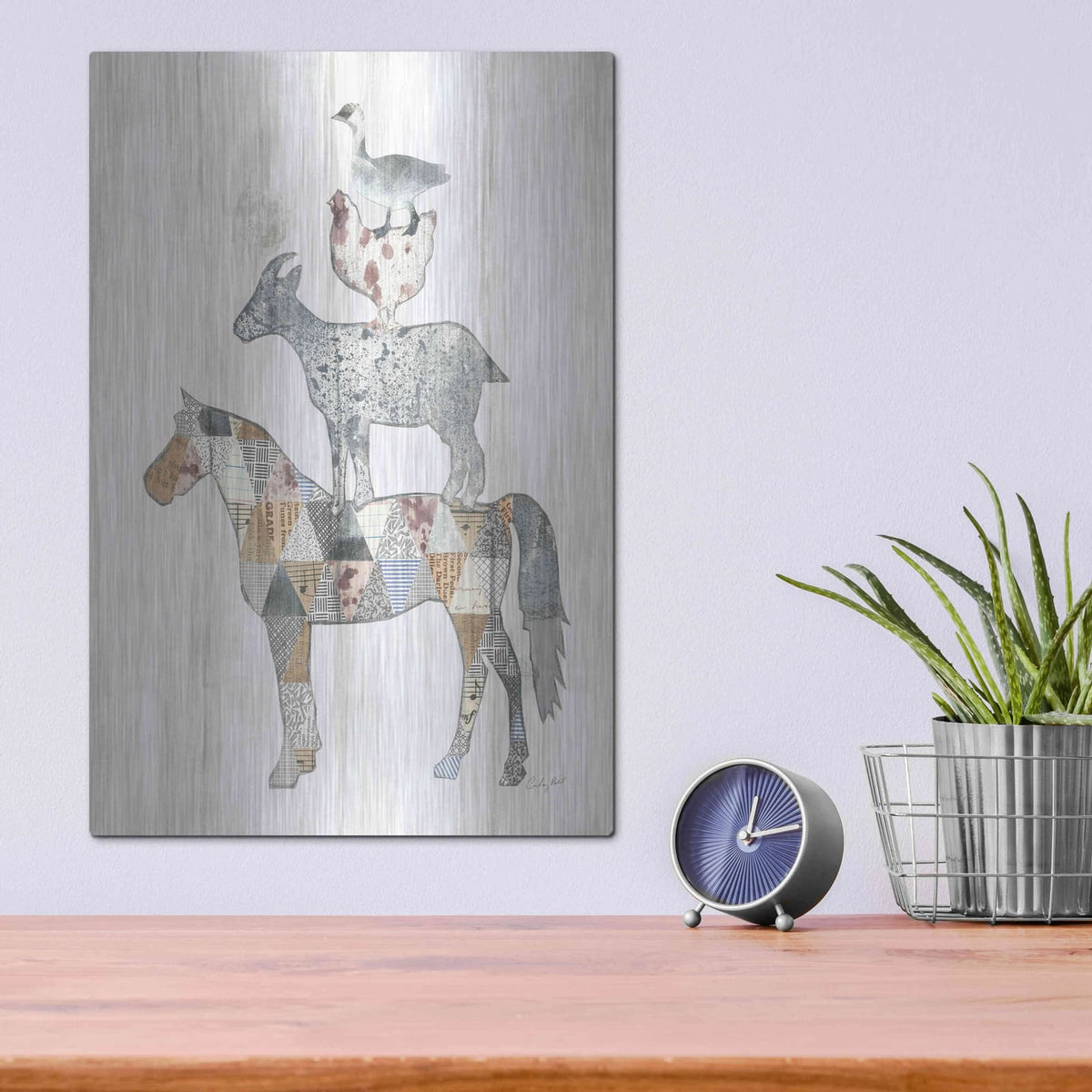'Farm Family II' by Courtney Prahl – Metal Wall Art, 12x16 room view
