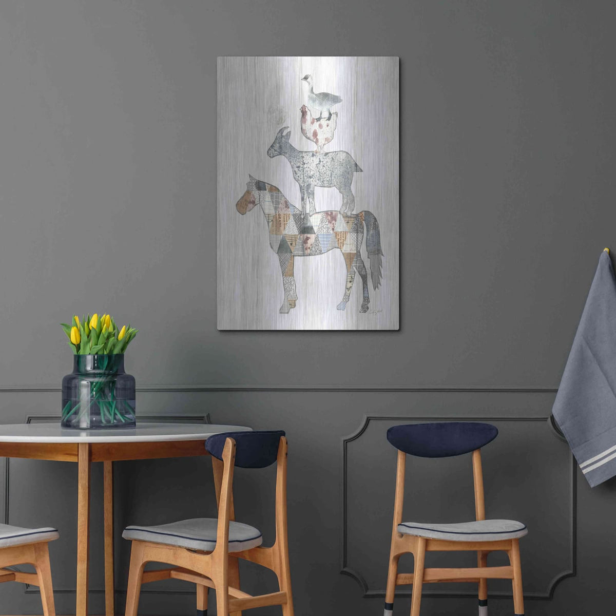 'Farm Family II' by Courtney Prahl – Metal Wall Art, 24x36 room view