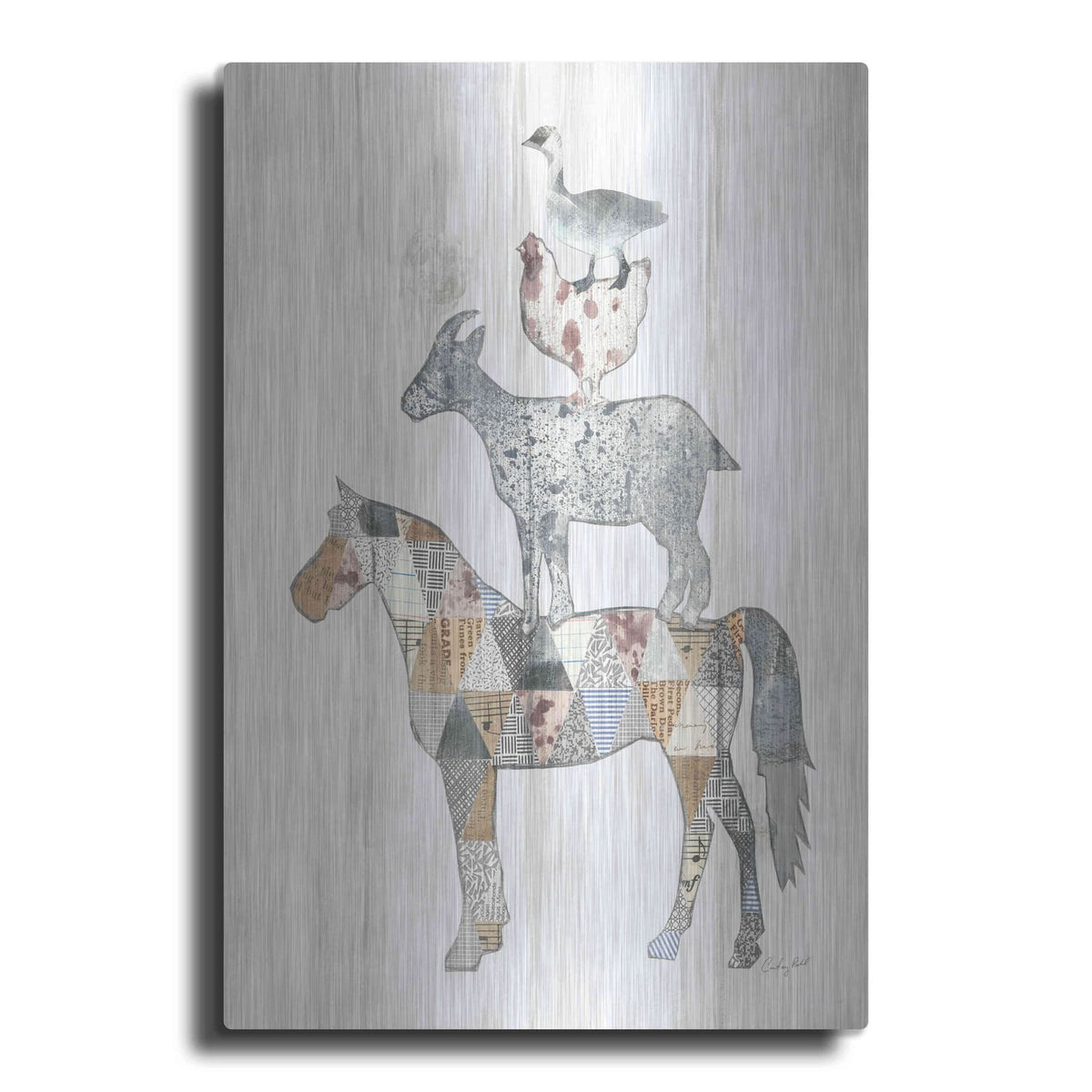 'Farm Family II' by Courtney Prahl – Metal Wall Art