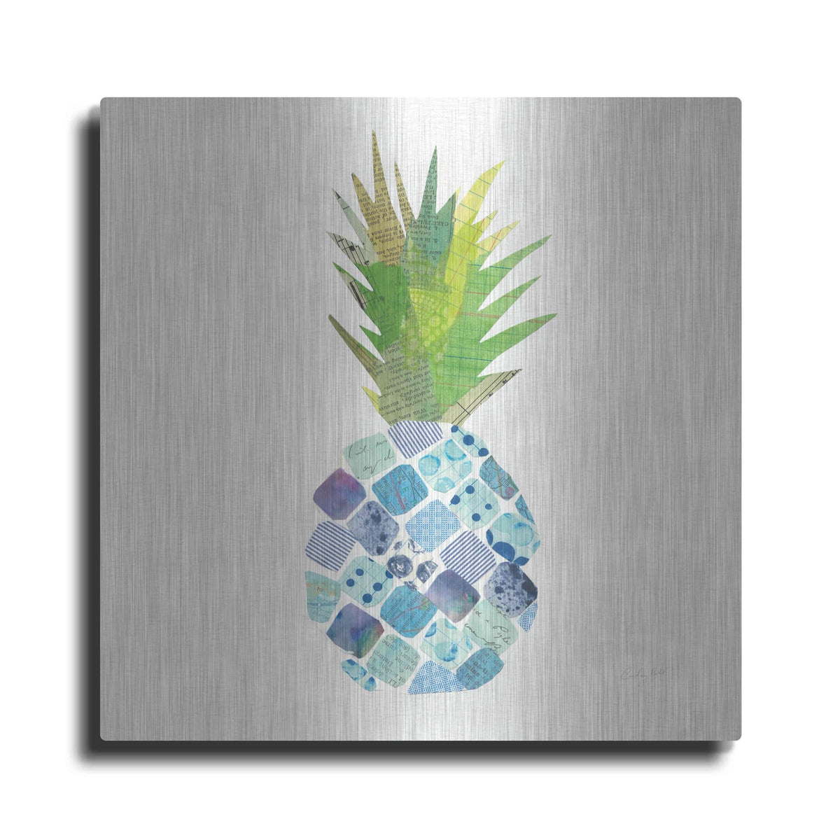 'Tropical Fun Pineapple II' by Courtney Prahl – Metal Wall Art
