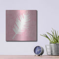 'Tropical Fun Palms Silhouette I' by Courtney Prahl – Metal Wall Art, 12x12 room view