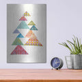 'Modern Abstract Triangles I' by Courtney Prahl – Metal Wall Art, 12x16 room view