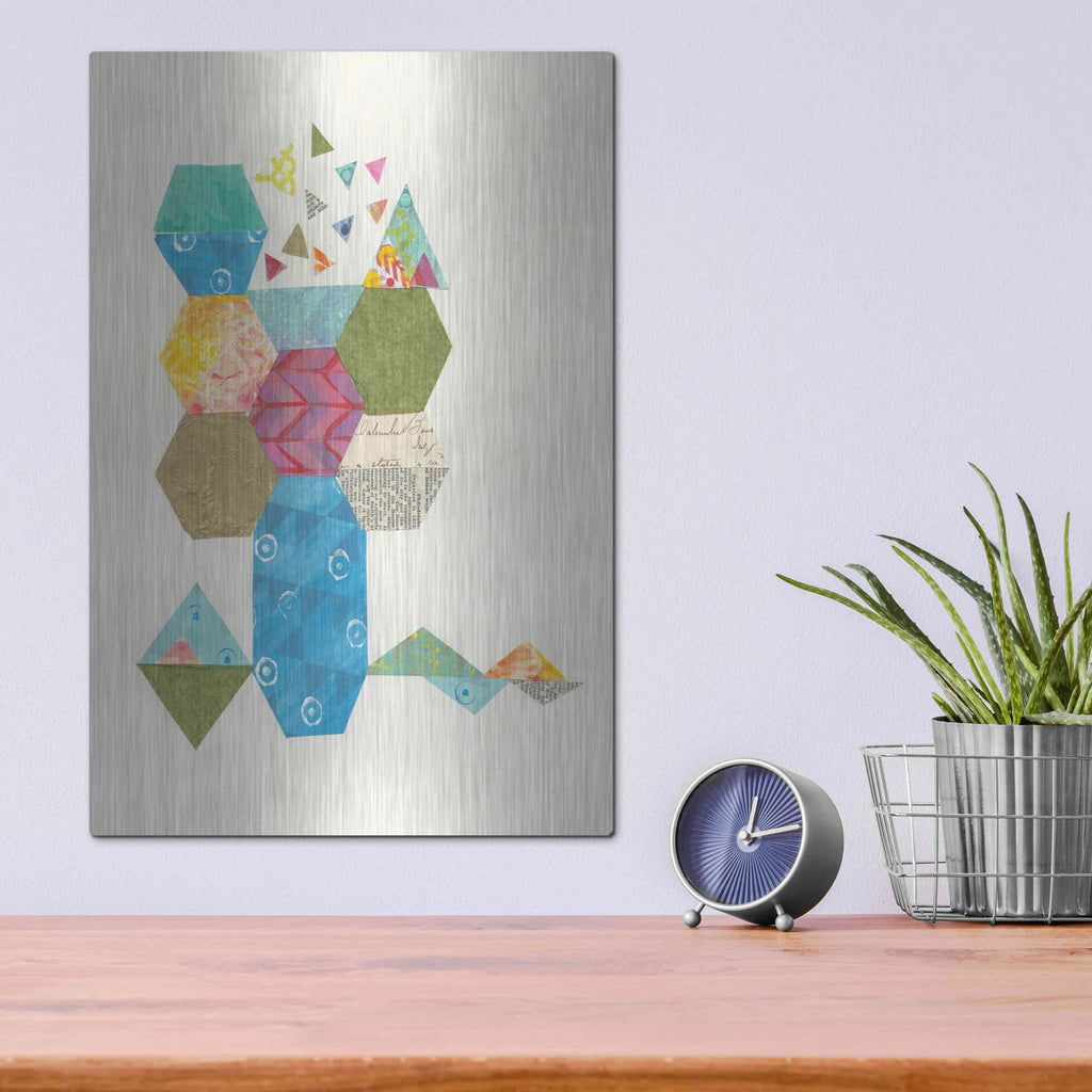 'Modern Abstract Design I' by Courtney Prahl – Metal Wall Art, 12x16 room view