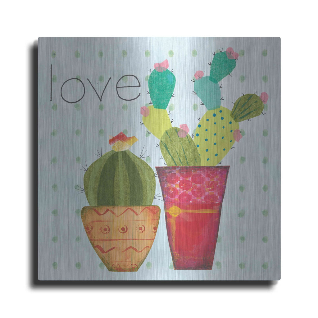 'Southwest Cactus III' by Courtney Prahl – Metal Wall Art