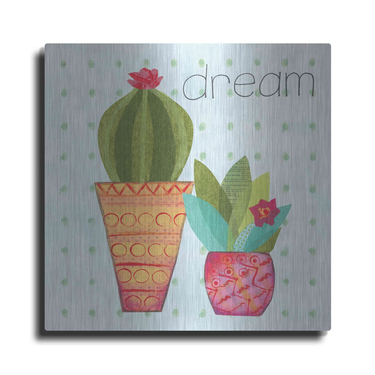 'Southwest Cactus IV' by Courtney Prahl – Metal Wall Art