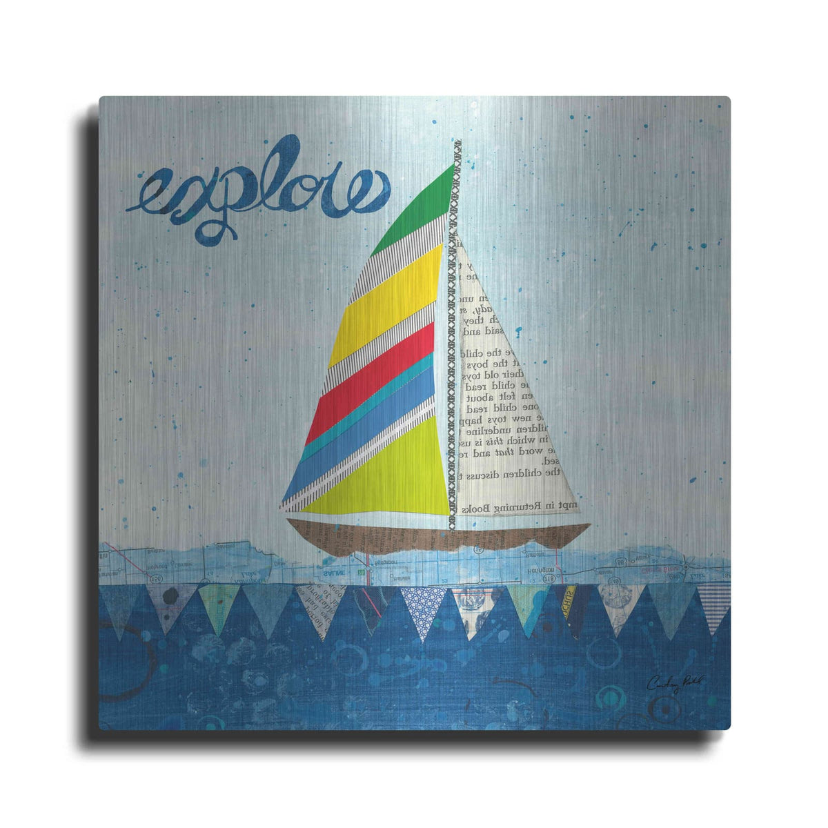 'Rainbow Spinnakers IV' by Courtney Prahl – Metal Wall Art