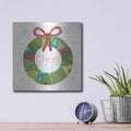 'Christmas Patchwork III' by Courtney Prahl – Metal Wall Art, 12x12 room view