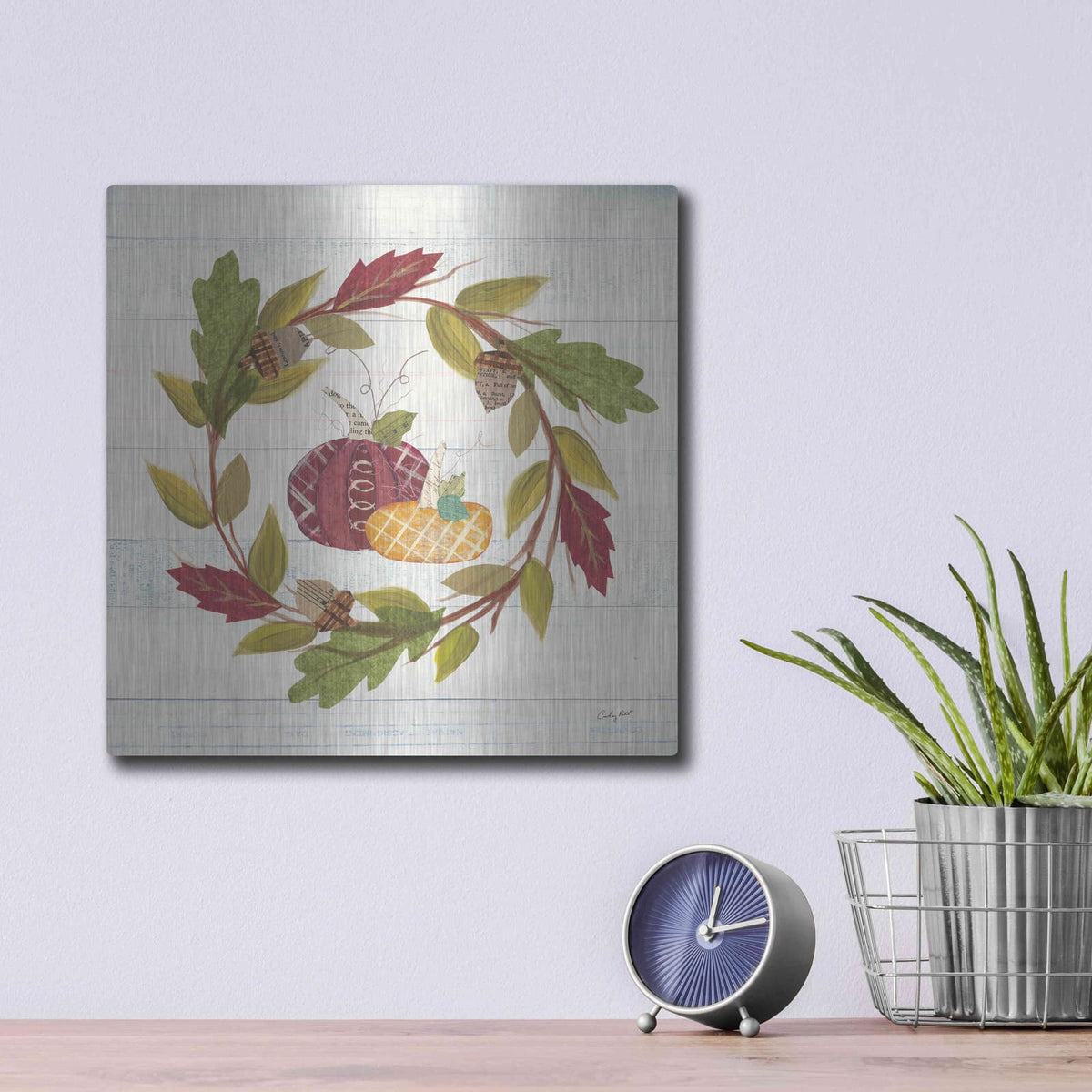 'Autumn Bounty I' by Courtney Prahl – Metal Wall Art, 12x12 room view