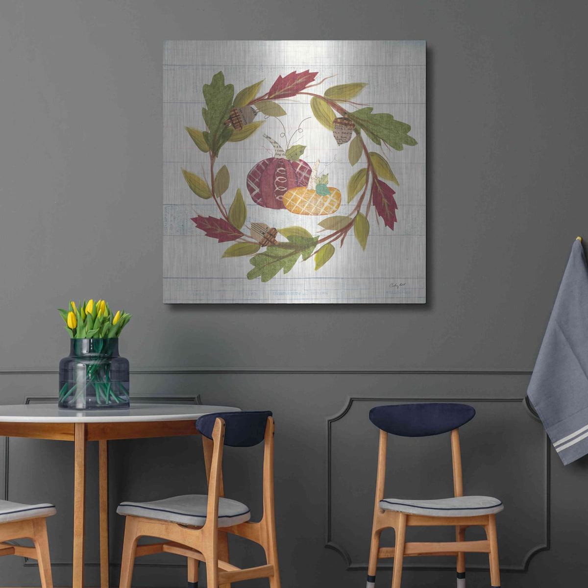 'Autumn Bounty I' by Courtney Prahl – Metal Wall Art, 36x36 room view