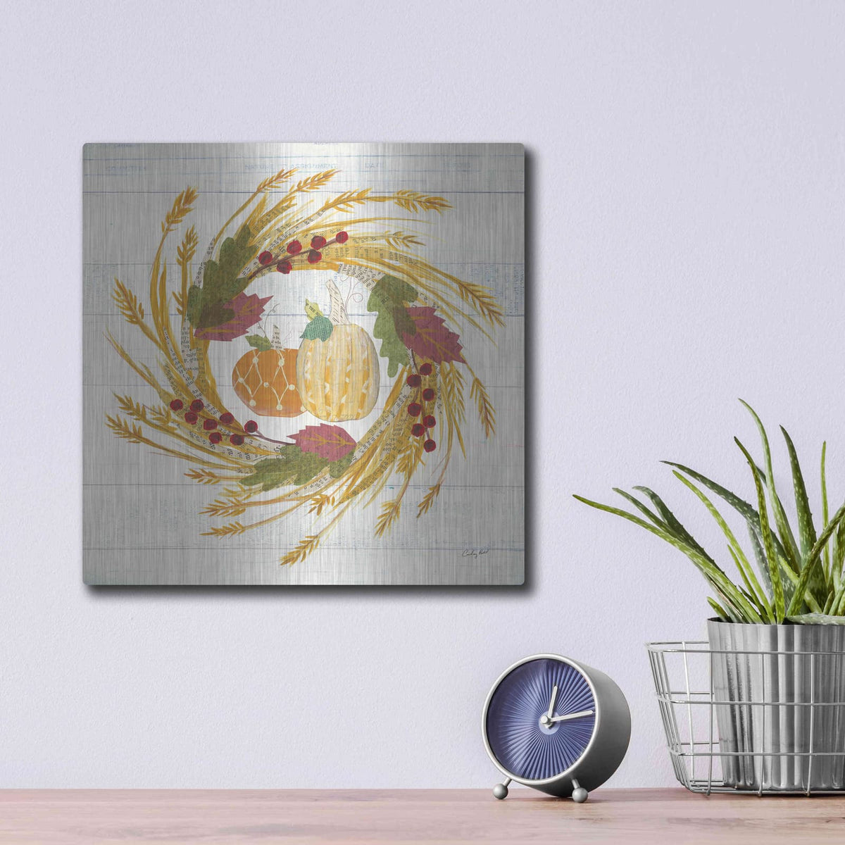 'Autumn Bounty II' by Courtney Prahl – Metal Wall Art, 12x12 room view