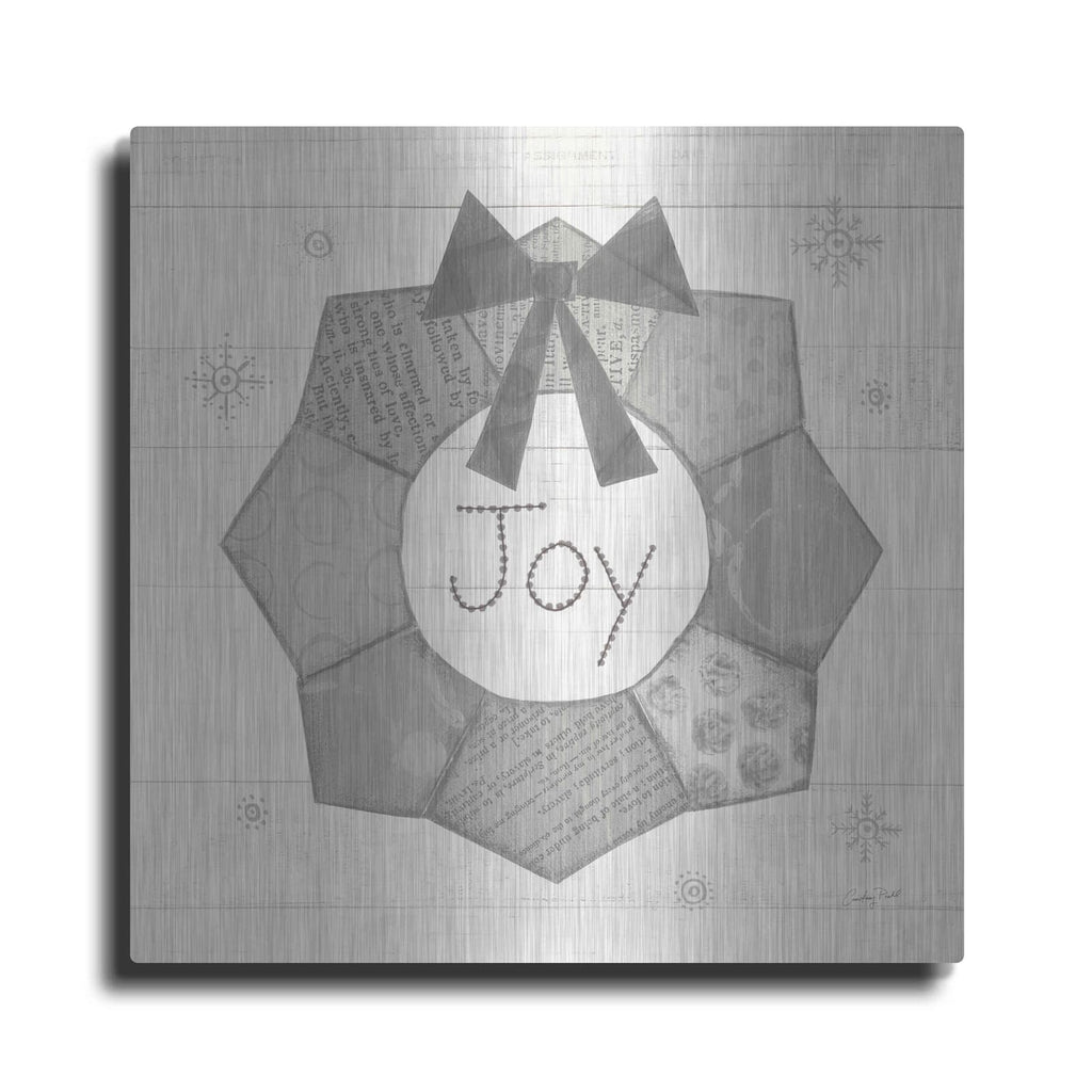 'Christmas Patchwork II Neutral' by Courtney Prahl – Metal Wall Art